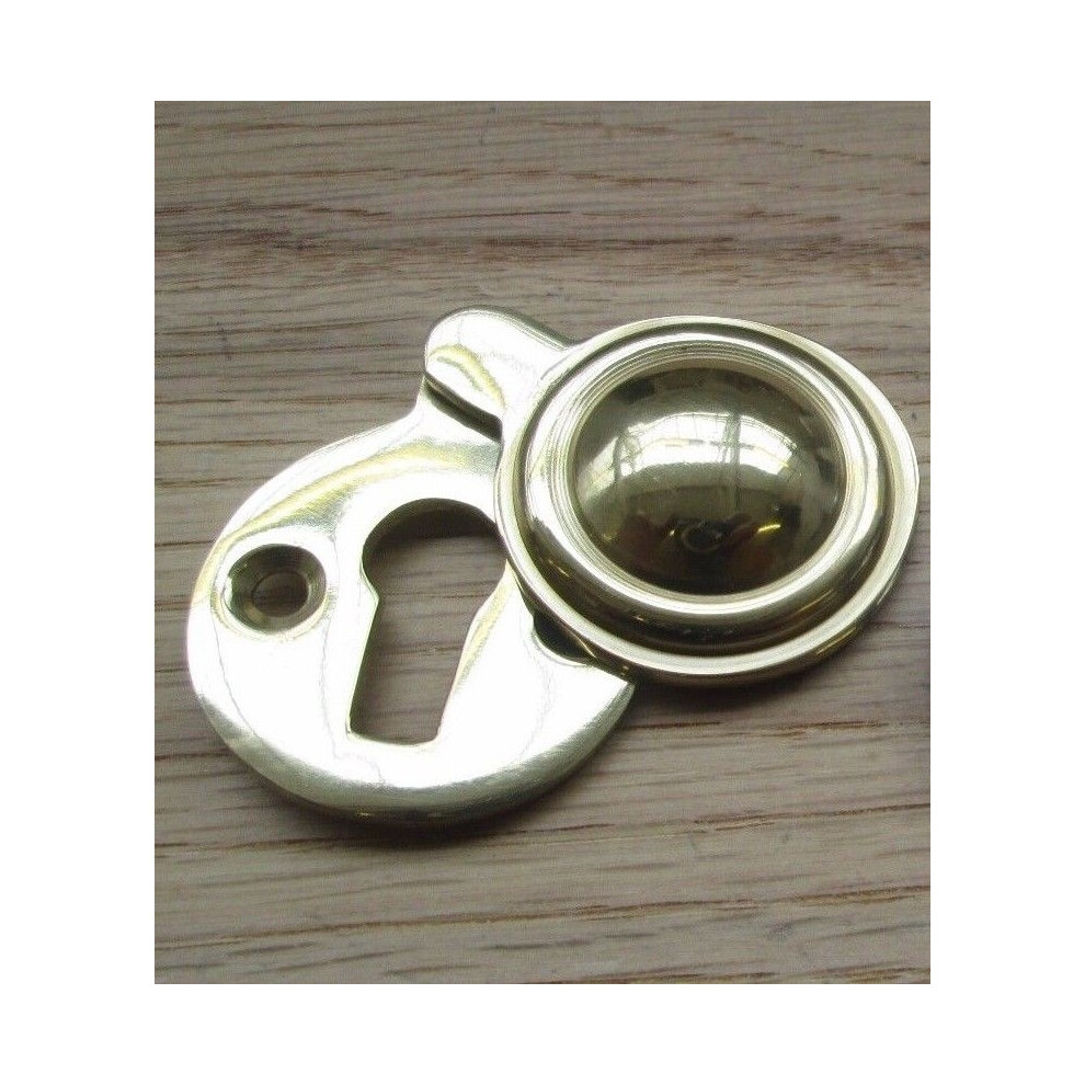 Victorian Covered Escutcheon Polished Brass By Ironmongery World 5057067208431