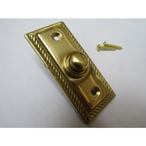 Georgian Bell Push Polished Brass