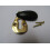 Pear Drop Escutcheon Black & Brass by Ironmongery World 1