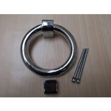 Modern Ring Door Knocker Polished Chrome