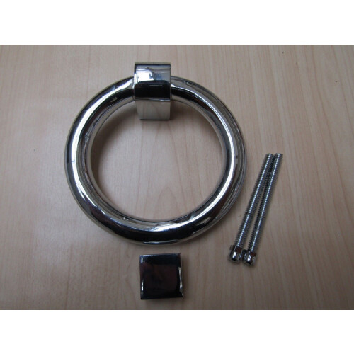 Modern Ring Door Knocker Polished Chrome