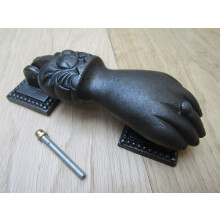 Male Hand Door Knocker Antique Iron