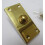 Plain Victorian Large Bell Push Polished Brass by Ironmongery World 1