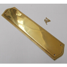Regency Georgian Brass Finger Plate by Ironmongery World