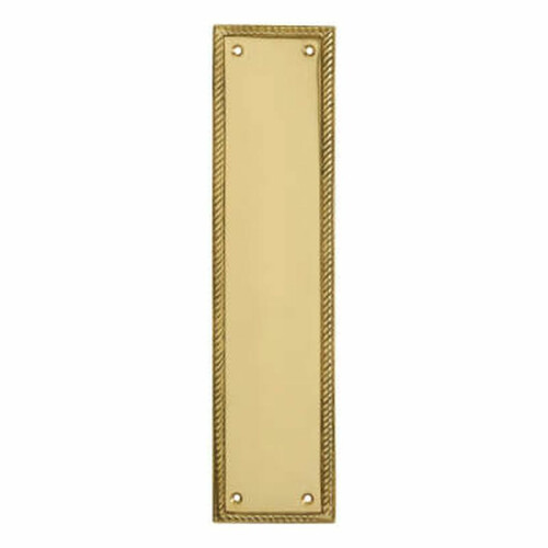 Plain Georgian Polished Brass Finger Plate