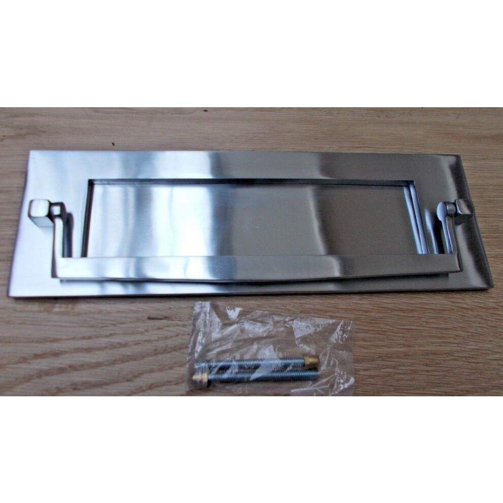 12" Postal Door Knocker Satin Chrome By Ironmongery World 5057067277864