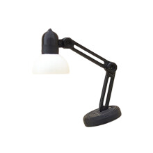 Lampe de table moderne Miniature avec détails réalistes-Noir