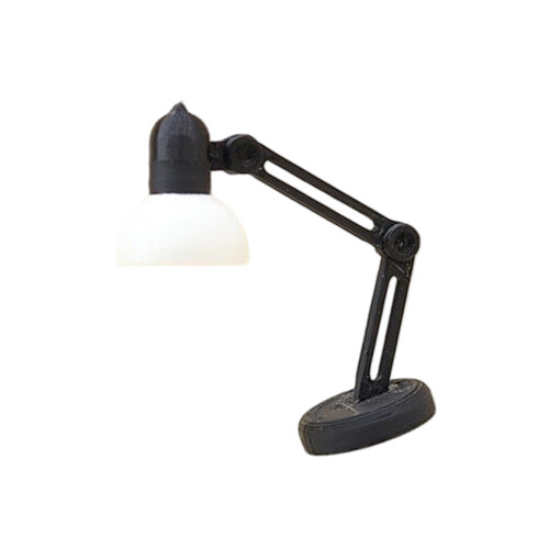 Lampe de table moderne Miniature avec détails réalistes-Noir