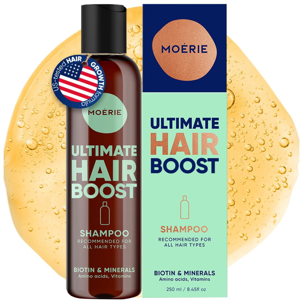 Moerie Mineral Shampoo For Longer, Thicker, Fuller Hair - Vegan Products Paraben Free Products