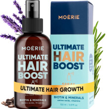 Moerie Hair Growth Serum Spray for Men and Women, Hair Loss Solution with Biotin and Rosemary, Thickening Serum for Hair Regrowth and Thinning Ha
