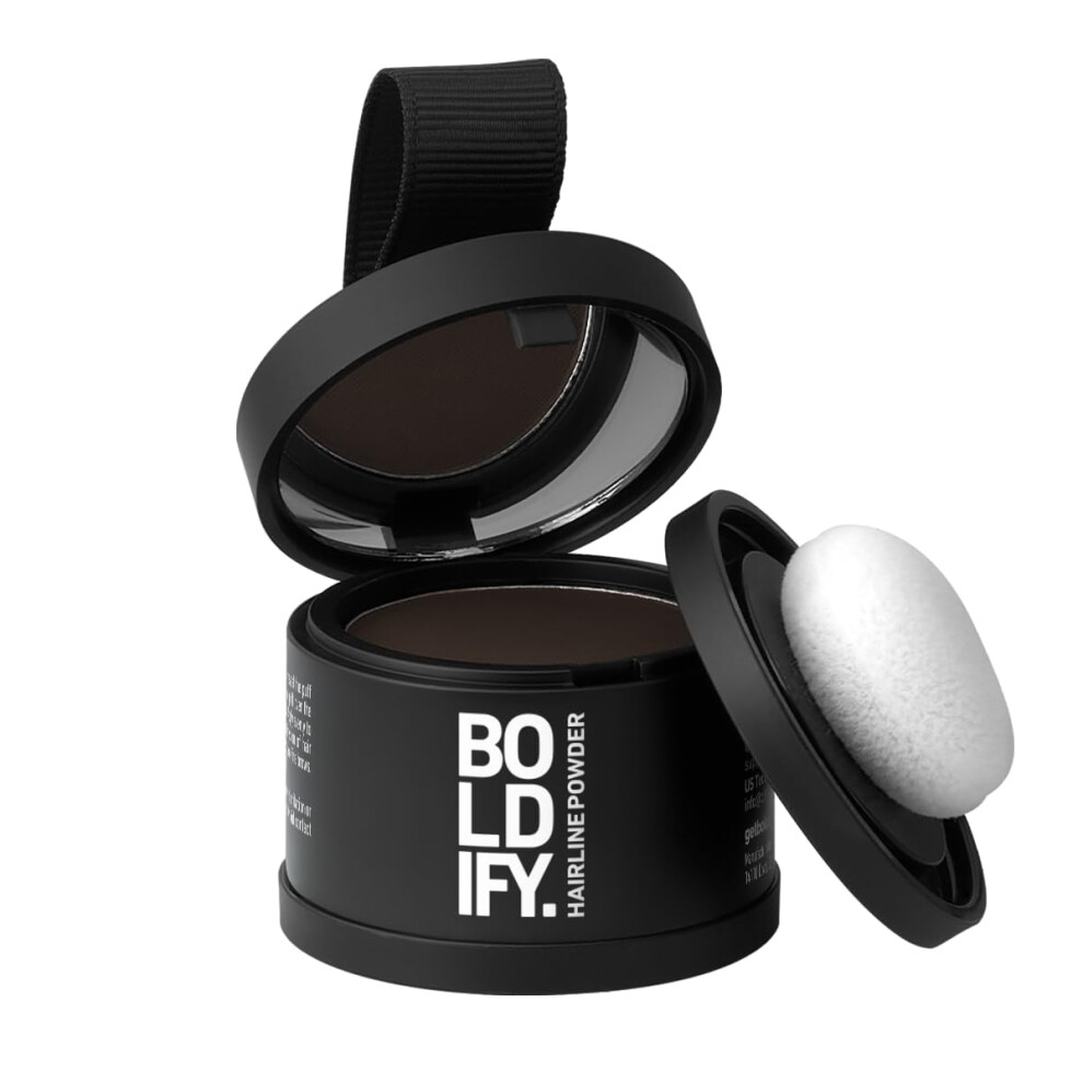 Boldify Gray Hairline Powder - Root Touch Up Hair Color For Coverage - Bald Spot Concealing Hair Powder For Women And Men - 24-Hour Stain-Proof