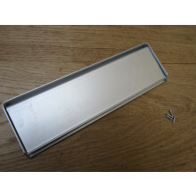 10" Face Fix Letter Plate Satin Aluminium