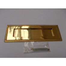 12" Georgian Letter Plate Polished Brass