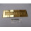 12" Letters Embossed Letter Plate Polished Brass 1