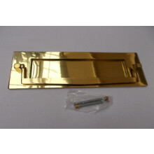 10" Postal Door Knocker Polished Brass