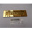 10" Letters Embossed Letter Plate Polished Brass 1
