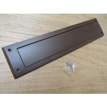 PVC Drought Letter Box With Flap Brown