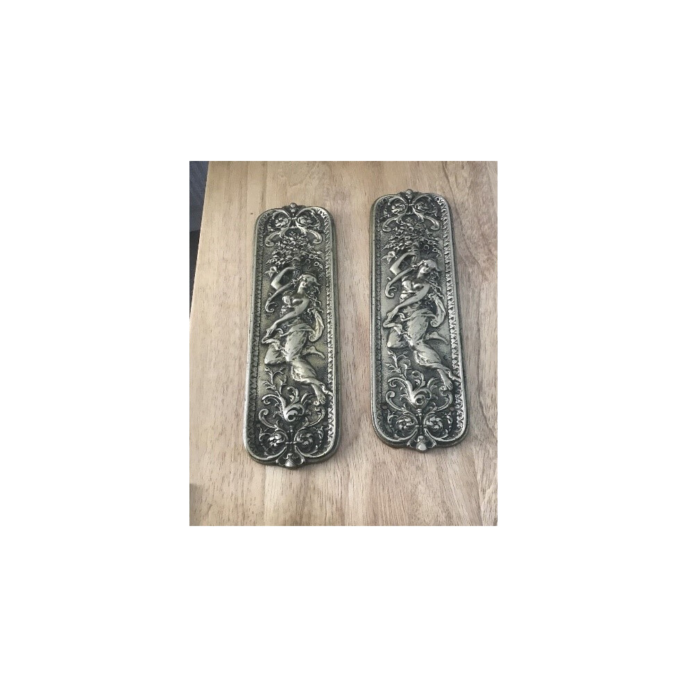 Mermaid Finger Plate Antique Brass By Ironmongery World 5057067914462