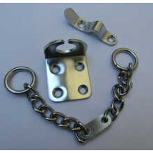 Chunky Door Chain Satin Chrome by Ironmongery World