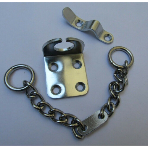 Chunky Door Chain Satin Chrome