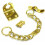 Chunky Door Chain Polished Brass 1