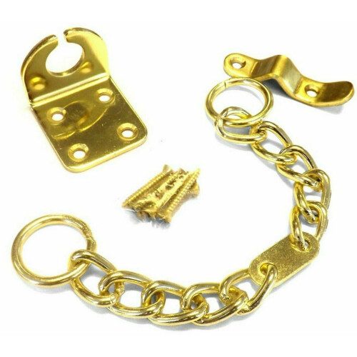 Chunky Door Chain Polished Brass