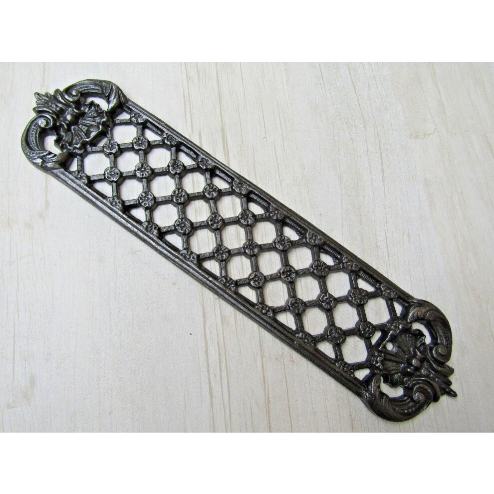 Antique Iron Lattice Finger Plate By Ironmongery World 5057067906160