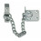Chunky Door Chain Polished Chrome 1
