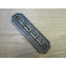 Cast Iron Door Pull Plate Plaque