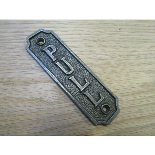 Cast Iron Door Pull Plate Plaque