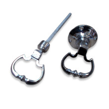 Carriage Rim Knob Set Polished Chrome