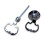 Carriage Rim Knob Set Polished Chrome 1