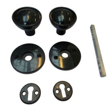 Rim Door Knob Set Shed Rim Black
