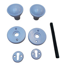 Rim Door knob set Shed rim White