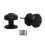 Rim Knob set Octagonal Black Antique 1