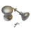 Rim Knob set Victorian Satin Chrome 1