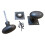 Rim door knob set Oval Square base Antique Iron 1