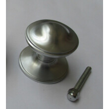 Victorian Centre Door Knob Satin Chrome