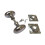Mortice Door knob Polished Chrome Oval on square base 1