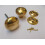 Rim Cottage Knob Set Natural Brass 55mm 1