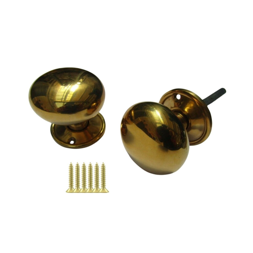 Mortice Door Knob Antique Brass Cottage By Ironmongery World 5057067979355