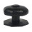 Octagonal Centre Door Knob Black Antique 1