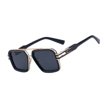 Lunettes de soleil carrées classiques avec cadre PC, doubles-1