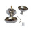 Mortice Door knob Polished Chrome Oval 1