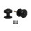 Mortice Door knob Black Antique Octagonal 1