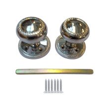 Mortice Door knob Polished Chrome Georgian