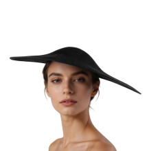 Luxuriöse Millinery-Fascinator-Basis, 44 cm, für-Schwarz