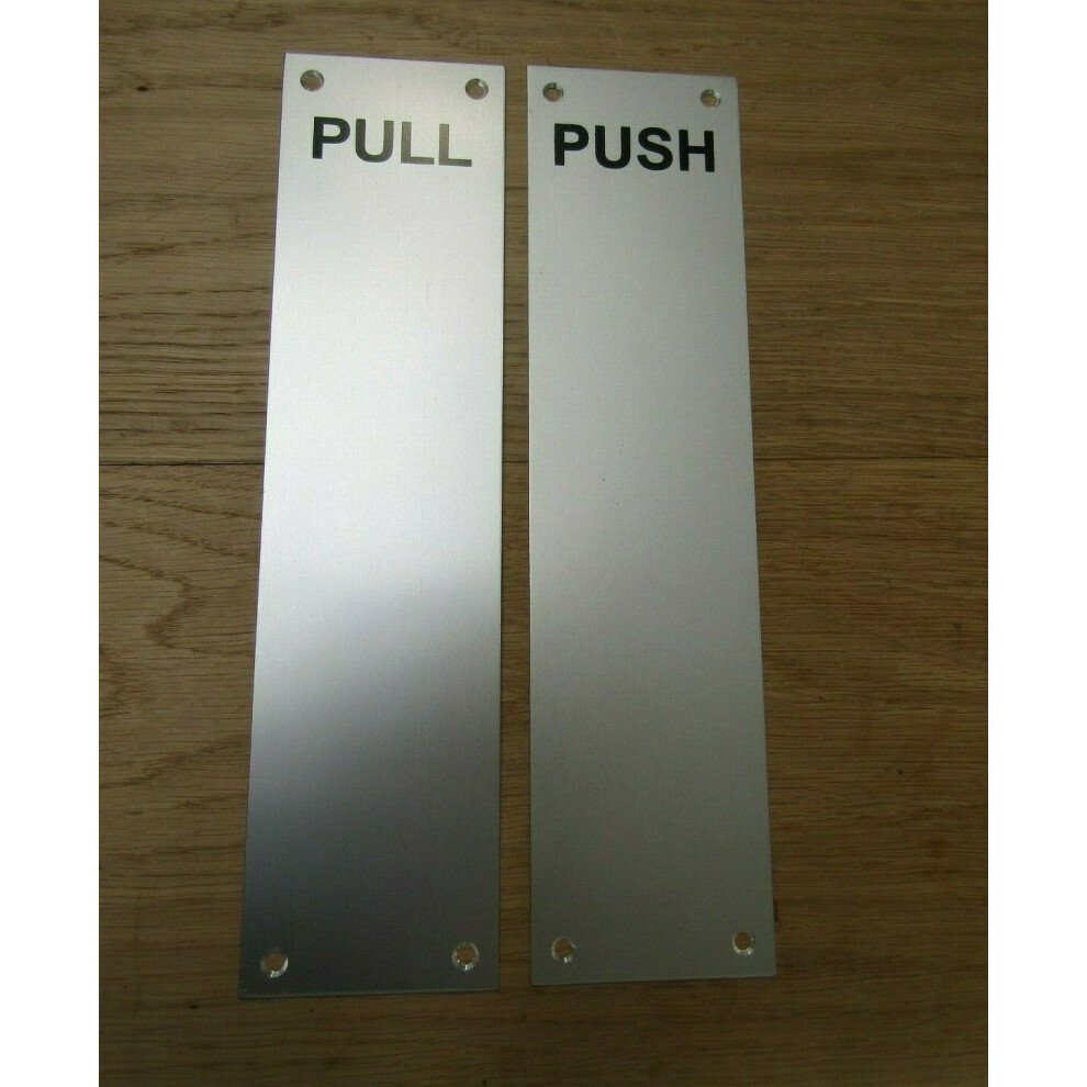 Satin Anodised Aluminium Pull Finger Plate By Ironmongery World 5057067993801