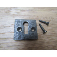 Small Square Escutcheon Antique Iron