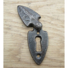 Shield Covered Escutcheon Antique Iron